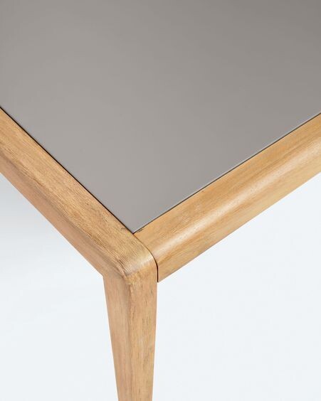 Mesa de centro Better de polycemento y madera maciza de acacia 120 x 70 cm