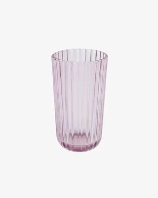 Vaso grande Savelia de vidrio rosa claro