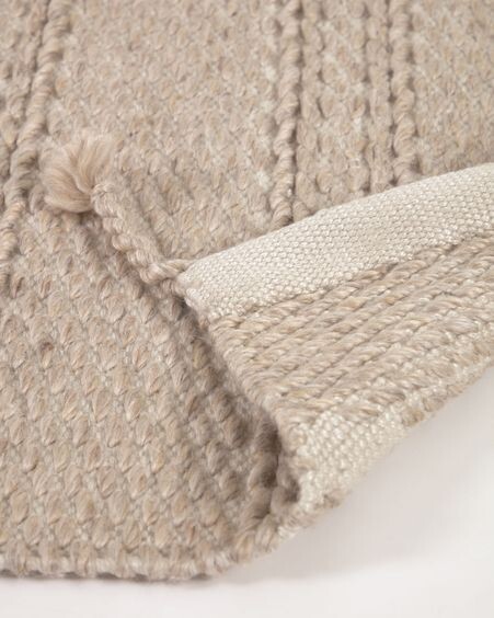 Alfombra Kaie 100% PET beige 160 x 230 cm