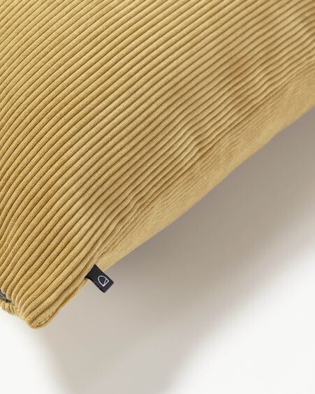Funda cojín Namie 45 x 45 cm pana mostaza