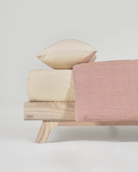 Set Giorgii funda nórdica, bajera y funda almohada 100% algodón GOTS 60 x 120 cm