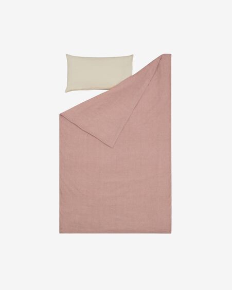 Set Giorgii funda nórdica, bajera y funda almohada 100% algodón GOTS 60 x 120 cm