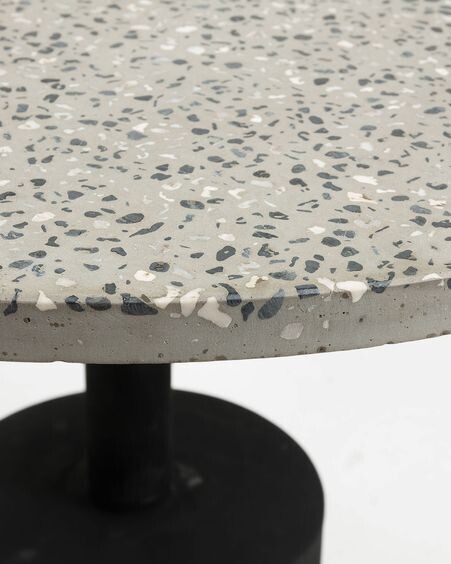 Mesa auxiliar Delano Ø 55 cm gris