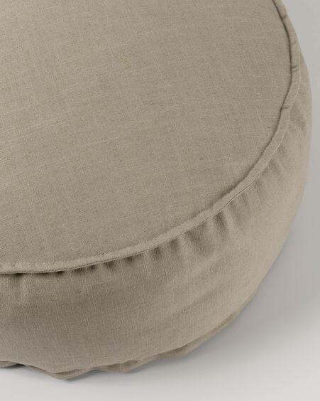 Puf Maelina beige Ø 70 cm