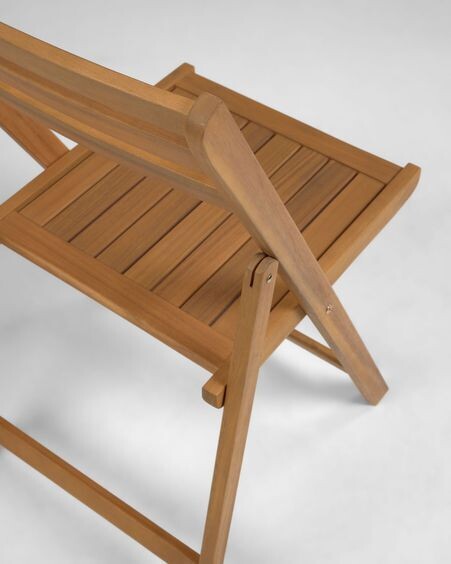 Silla plegable de exterior Daliana madera maciza acacia FSC 100%
