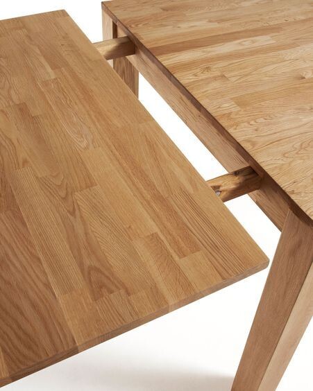 Mesa extensible Isbel 140 (220) x 90 cm madera maciza de roble