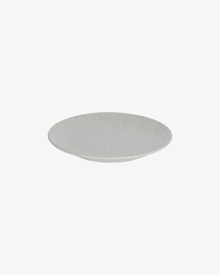 Plato de postre Aratani de cerámica gris claro