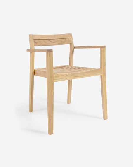 Silla de exterior Victoire de madera maciza de teca