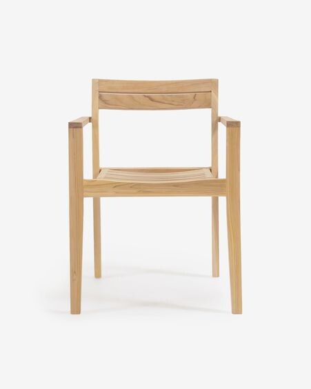 Silla de exterior Victoire de madera maciza de teca