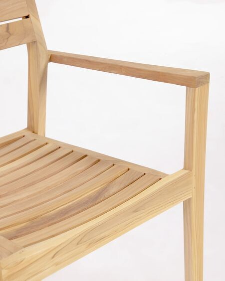 Silla de exterior Victoire de madera maciza de teca