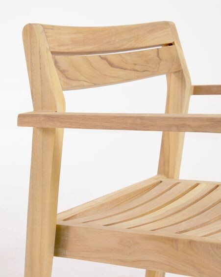 Silla de exterior Victoire de madera maciza de teca