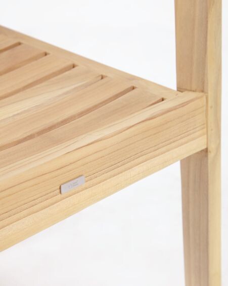 Silla de exterior Victoire de madera maciza de teca