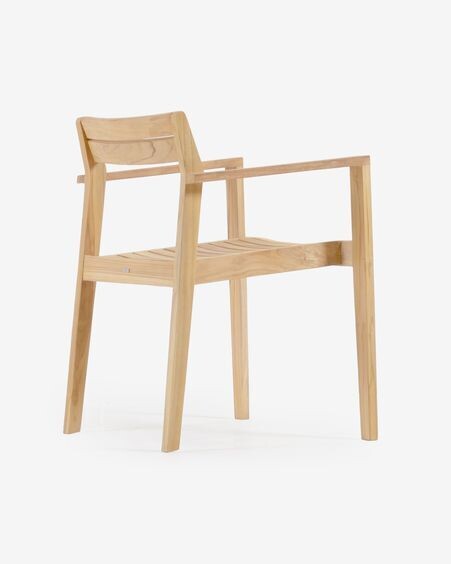 Silla de exterior Victoire de madera maciza de teca
