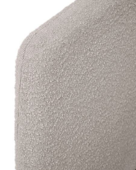 Funda cama Dyla de borreguito gris claro 160 x 200 cm