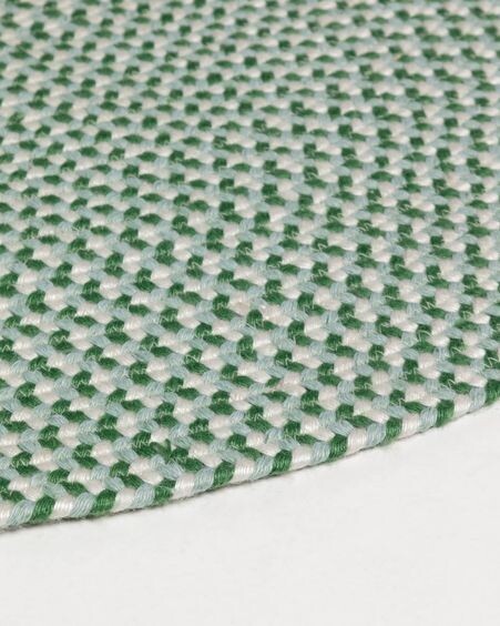 Alfombra redonda Rodhe 100% PET verde Ø 100 cm