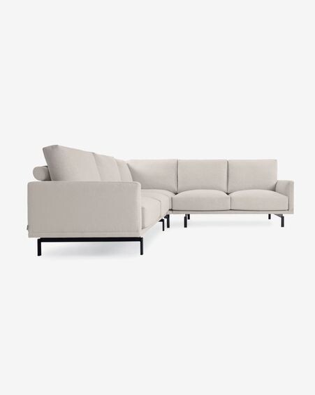 Sofá rinconero Galene 4 plazas beige 267 x 267 cm
