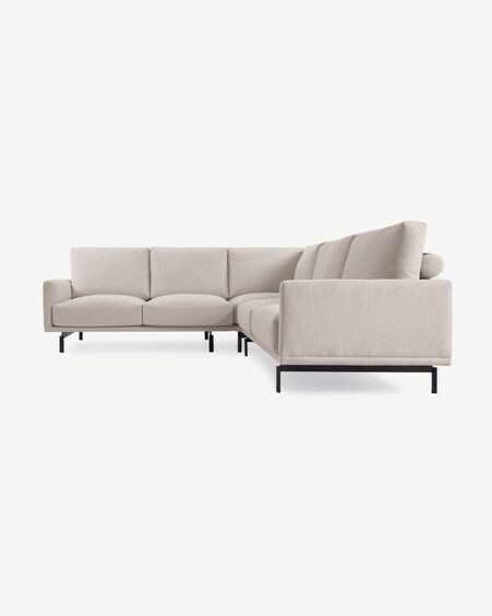 Sofá rinconero Galene 4 plazas beige 267 x 267 cm