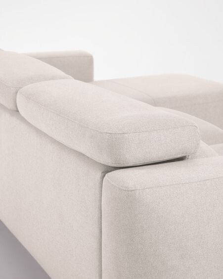 Sofá Singa 3 plazas con chaise longue derecho blanco 296 cm