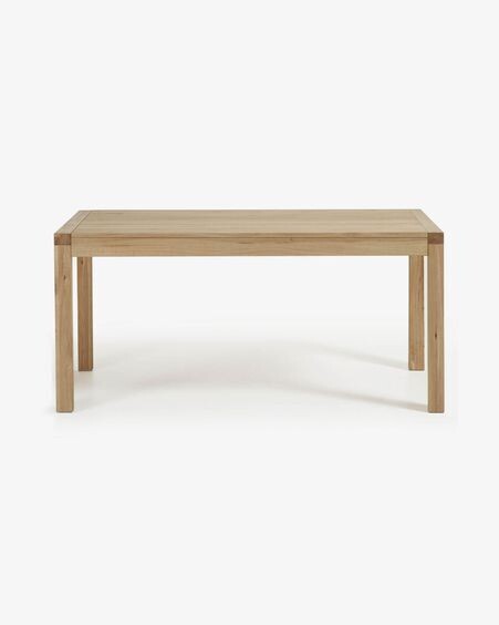 Mesa extensible Briva chapa de roble acabado natural 180 (230) x 90 cm