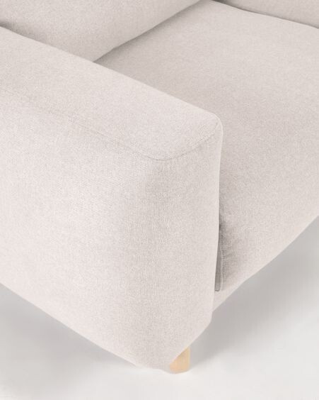 Sofá Singa 3 plazas con chaise longue derecho blanco 296 cm