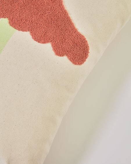 Funda cojín Leshy 100% algodón setas multicolor 45 x 45 cm