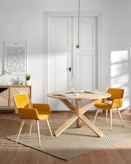 Silla Angie mostaza