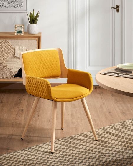 Silla Angie mostaza