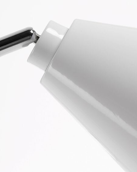 Lámpara de mesa Tipir de acero con acabado blanco