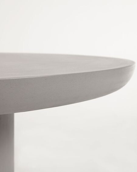 Mesa redonda de exterior Taimi de cemento Ø 110 cm