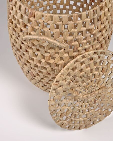 Cesta con asas Zaya fibras naturales