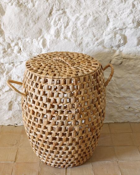 Cesta con asas Zaya fibras naturales