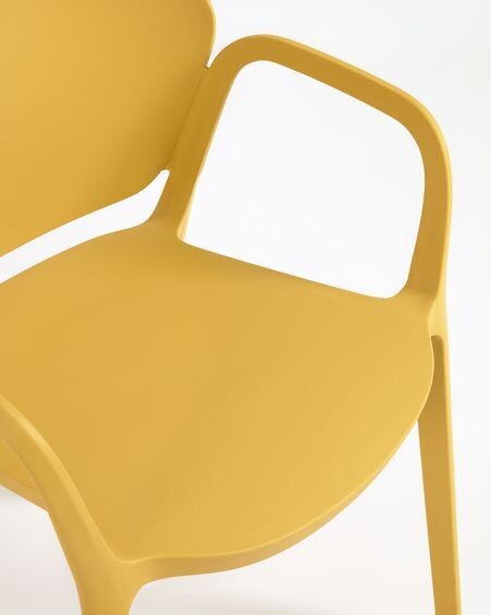 Silla 100% de exterior Ania amarillo