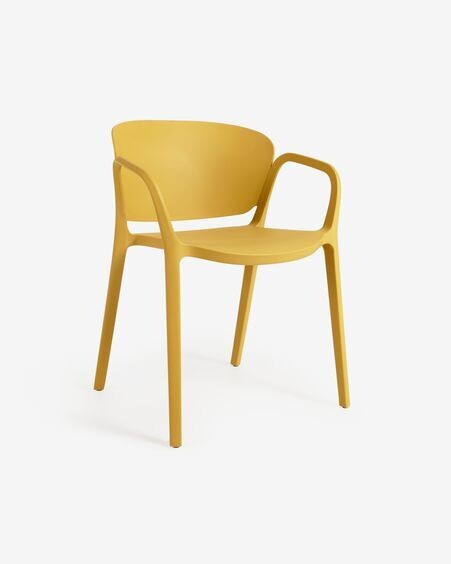 Silla 100% de exterior Ania amarillo