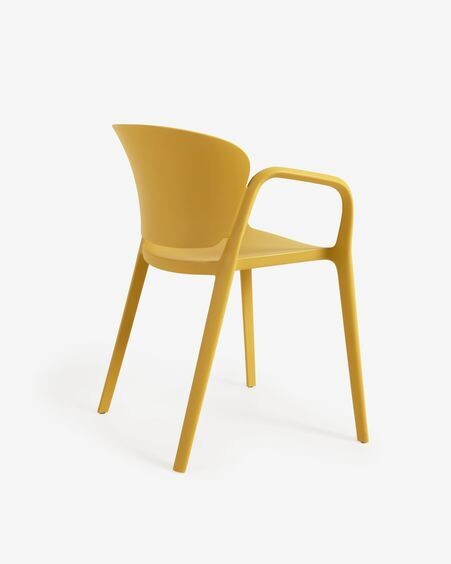 Silla 100% de exterior Ania amarillo