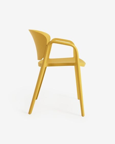 Silla 100% de exterior Ania amarillo
