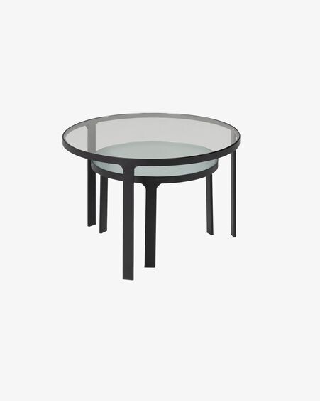 Set Oni de 2 mesas auxiliares Ø 70 cm / Ø 50 cm