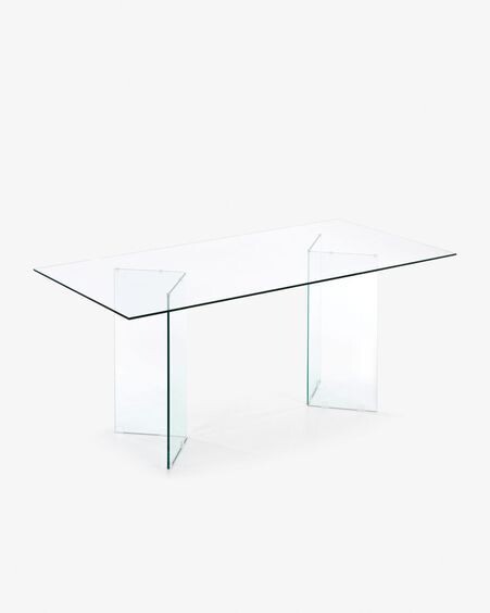Mesa Burano de cristal 180 x 90 cm