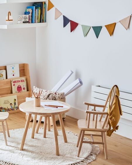 Silla infantil Daisa madera maciza caucho