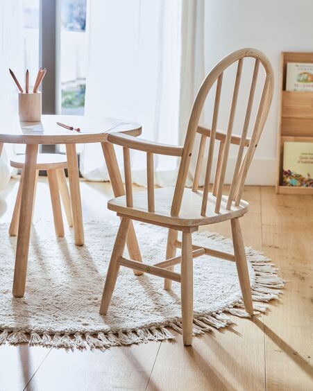 Silla infantil Daisa madera maciza caucho