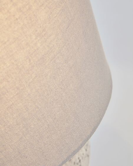 Lámpara de mesa Marcela de cerámica con acabado gris
