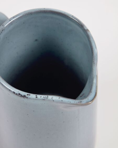 Jarra de leche Airena de cerámica azul