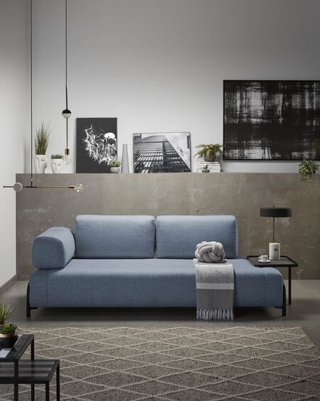 Módulo Compo 3 plazas azul 232 cm