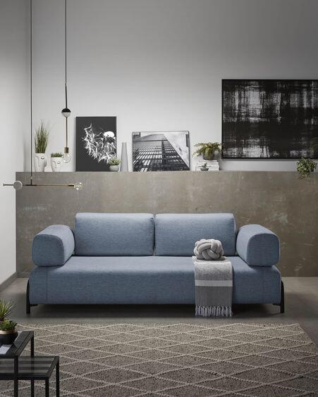 Módulo Compo 3 plazas azul 232 cm