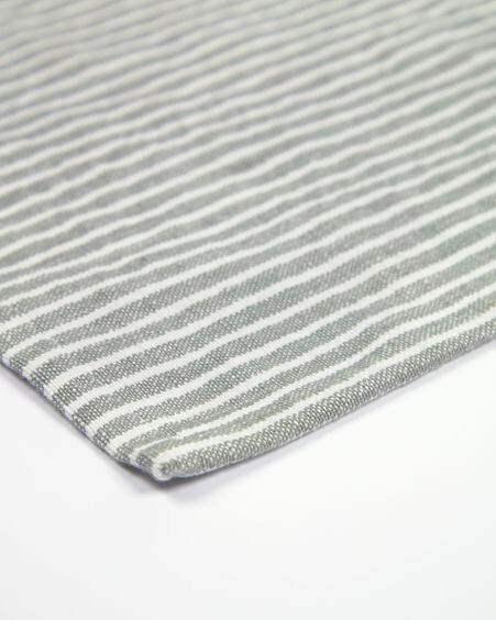 Set Imalay de 2 individuales de algodón y lino gris 35 x 50 cm