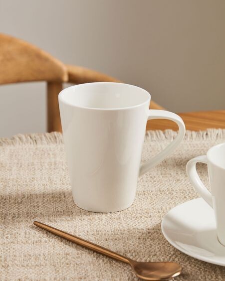 Taza Pierina porcelana blanco