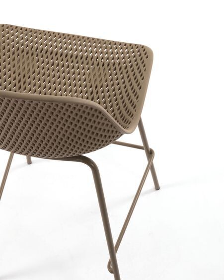 Taburete Quinby beige altura 75 cm