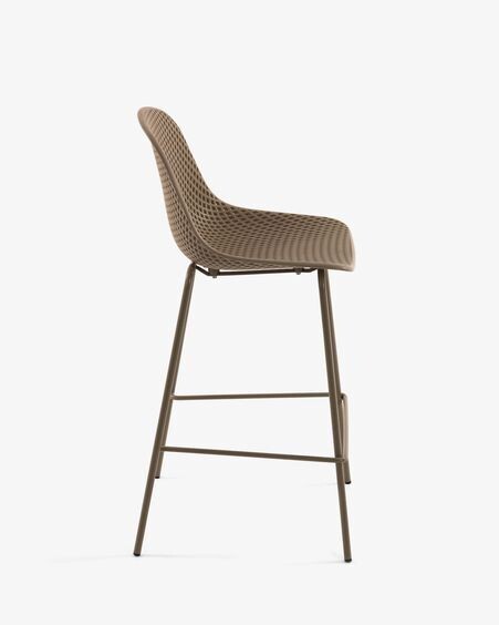 Taburete Quinby beige altura 75 cm
