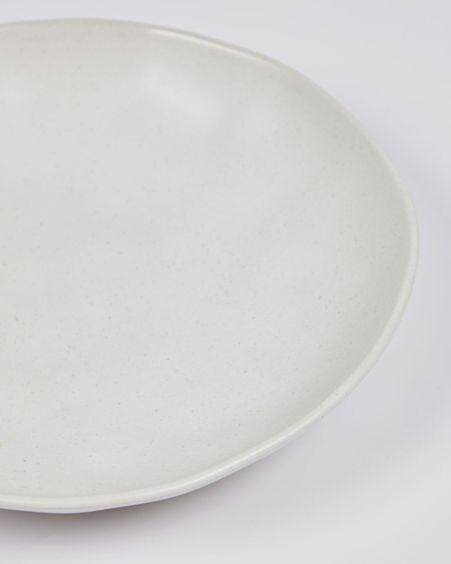 Plato hondo Ryba porcelana blanco y marrón