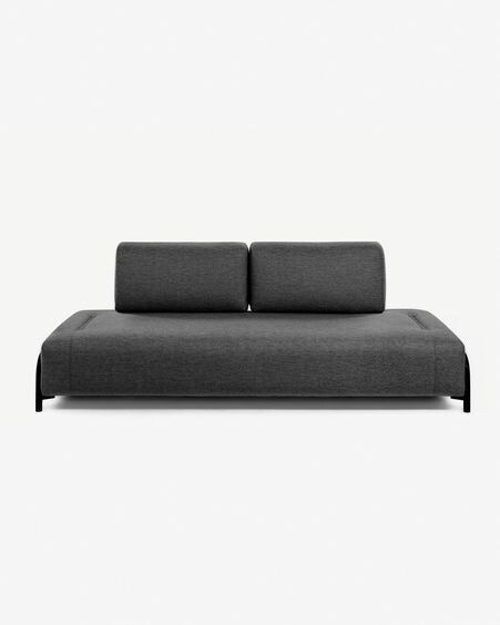 Módulo Compo 3 plazas gris oscuro 232 cm