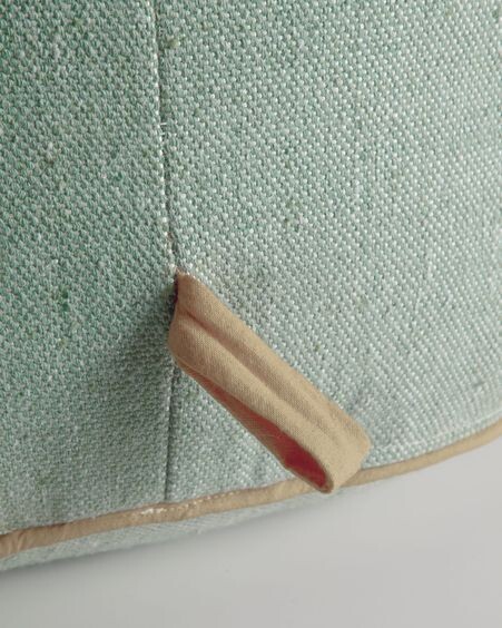 Puf exterior Dalila de PET verde Ø 60 cm